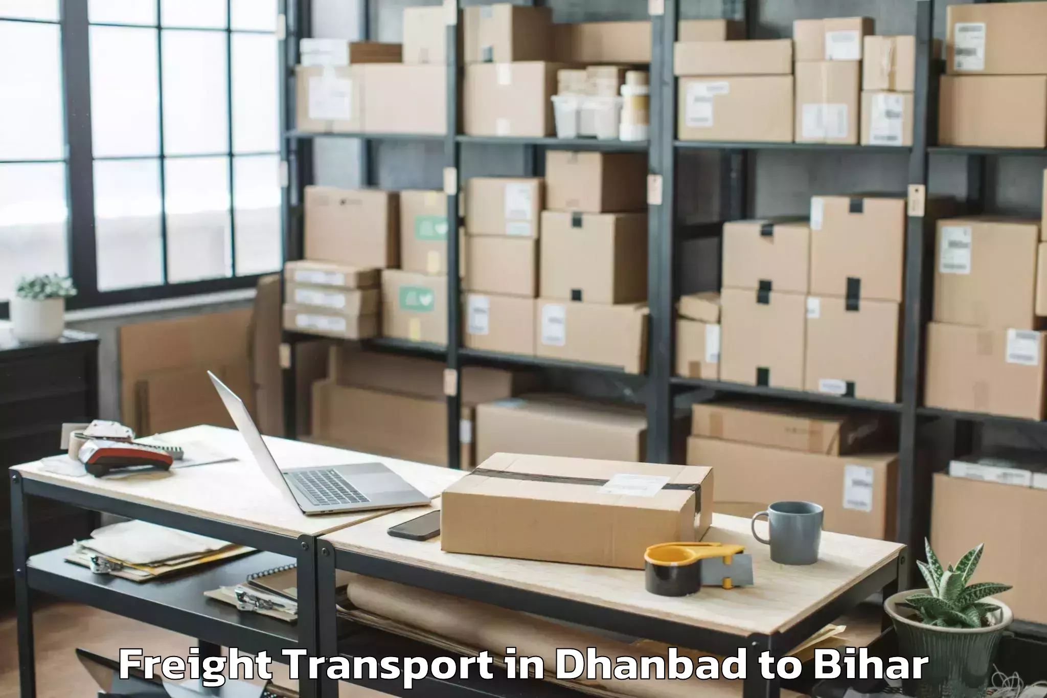 Book Dhanbad to Madhipura Freight Transport Online